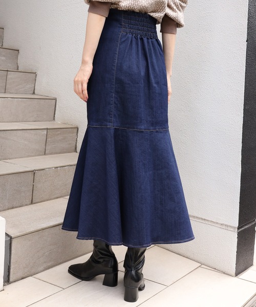 one after another NICE CLAUP（ワンアフターアナザーナイスクラップ）の「フェイクレザーストレッチブーツ（ブーツ・レディース・ブラック/アイボリー・S/M/L）」の6枚目の写真