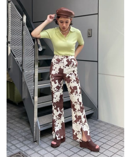 SLY（スライ）の「COW VEGAN SUEDE PT カウスウェード パンツ（スラックス・レディース・ベージュ系その他/ブラウン系その他2・1/2/0）」の21枚目の写真