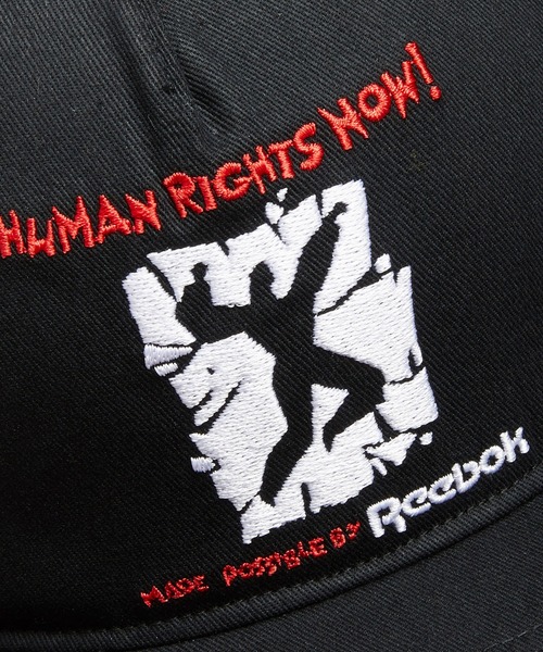 Reebok（リーボック）の「ヒューマンライツ・ナウ！ / Human Rights Now! キャップ / Cap（キャップ・メンズ・ブラック/ホワイト・LARGE）」の7枚目の写真