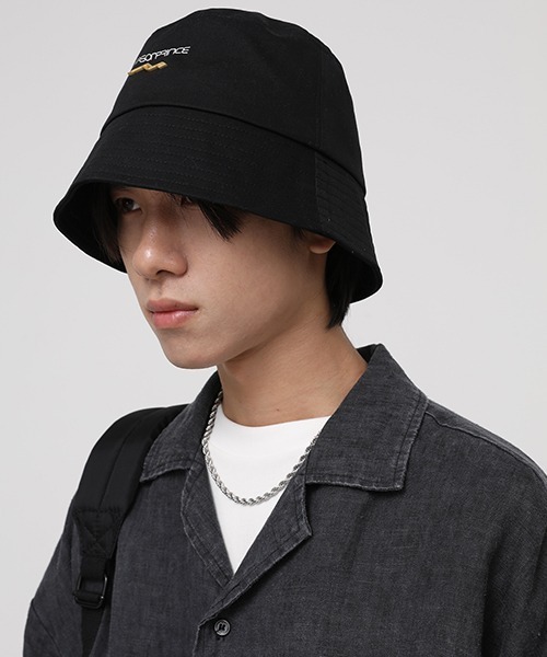 MASONPRINCE（メイソンプリンス）の「【MASONPRINCE】One point logo bucket hat MZ2035（ハット・メンズ・ベージュ/ブラック・FREE）」の7枚目の写真