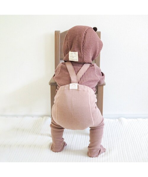 apres les cours（アプレレクール）の「サスペンダー付きタイツ（その他ベビーウェア・キッズ・ブラウン/ピンク/イエロー/ブルー・80）」の6枚目の写真