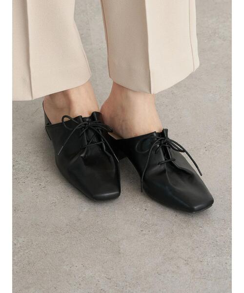 ORiental TRaffic(オリエンタルトラフィック)の「ORiental TRaffic レースアップスリッパ *(サンダル・レディース・アイボリー/ブラック・S/M/L)」の8枚目の写真