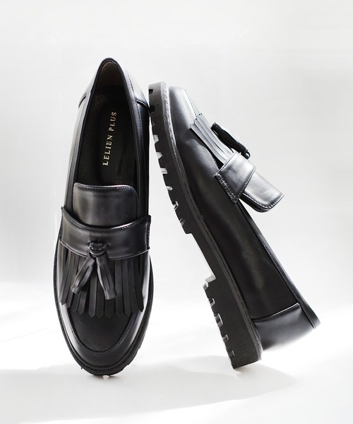 AmiAmi(アミアミ)の「厚底キルトタッセルローファー(ローファー・レディース・ブラック/ブラウン/ブラック系その他/グレイッシュベージュ・LL/3L/S/M/L/4L)」の14枚目の写真