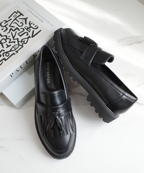 AmiAmi(アミアミ)の「厚底キルトタッセルローファー(ローファー・レディース・ブラック/ブラウン/ブラック系その他/グレイッシュベージュ・LL/3L/S/M/L/4L)」の20枚目の写真