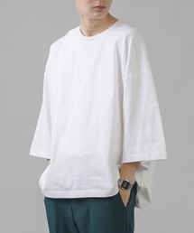 SPINNS | 【ゆったりシルエット】スーパーワイド６分袖カットソー(Tシャツ/カットソー)