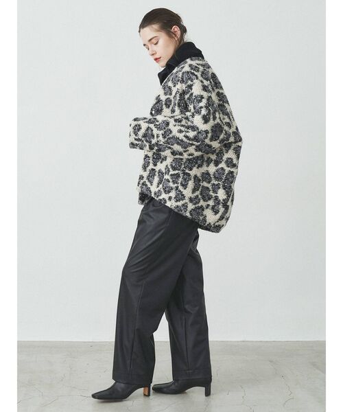 ELENDEEK（エレンディーク）の「フォルムショートツイードコート（ノーカラーコート・レディース・その他1・FREE）」の13枚目の写真