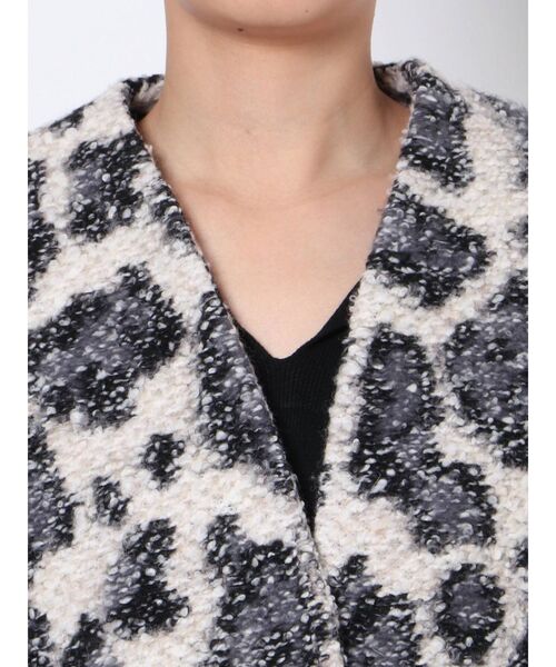 ELENDEEK（エレンディーク）の「フォルムショートツイードコート（ノーカラーコート・レディース・その他1・FREE）」の16枚目の写真