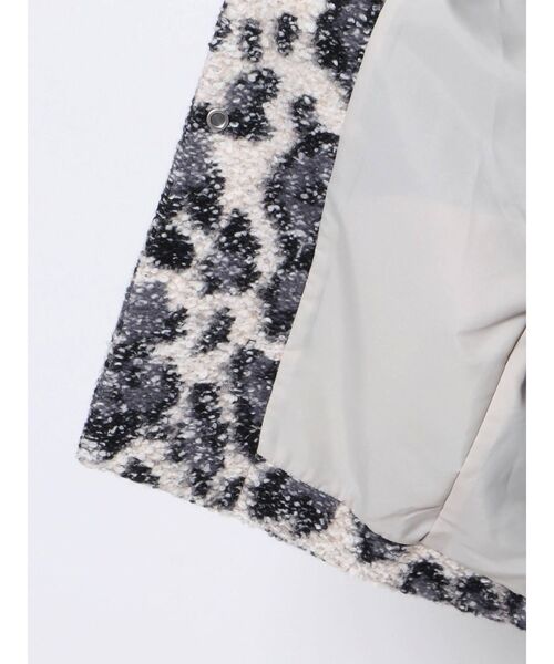 ELENDEEK（エレンディーク）の「フォルムショートツイードコート（ノーカラーコート・レディース・その他1・FREE）」の9枚目の写真