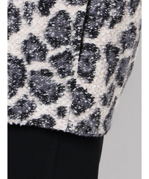 ELENDEEK（エレンディーク）の「フォルムショートツイードコート（ノーカラーコート・レディース・その他1・FREE）」の5枚目の写真