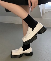 SFW | 厚底ローファー フラット スクエアトゥ(ローファー)