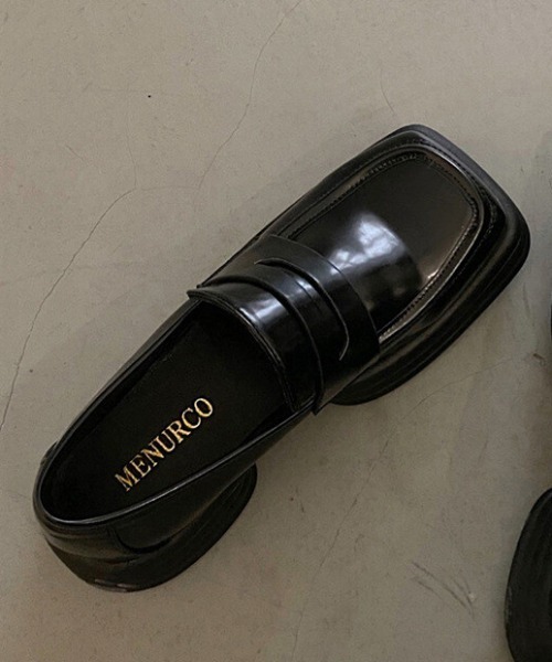 SFW（エスエフダブリュー）の「厚底ローファー フラット スクエアトゥ（ローファー・レディース・ホワイト/ブラック・40/38/39/35/36/37）」の7枚目の写真