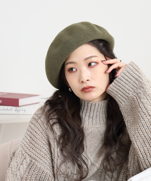 TINO BERET ウール バスクベレー帽 チョボ付き（ハンチング/ベレー帽