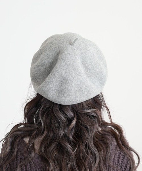 Sense of Grace(センスオブグレース)の「TINO BERET ウール バスクベレー帽 チョボ付き(ハンチング/ベレー帽・レディース・オリーブ/ワイン/オレンジ/キャメル/アッシュ/ベージュ/ネイビー/ブラウン/グレー/ブラック・FREE)」の19枚目の写真