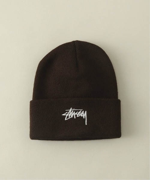 STUSSY(ステューシー)の「【STUSSY / ステューシー】STOCK CUFF BEANIE(ニットキャップ/ビーニー・メンズ・ブラック/チャコールグレー/ブラウン・FREE)」の6枚目の写真
