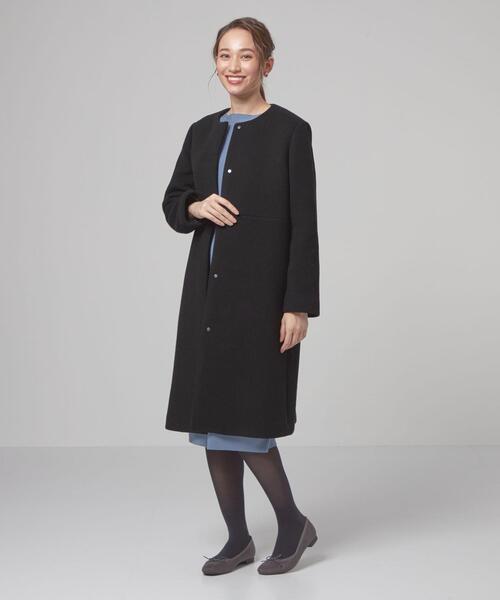 THE STATION STORE(ザ ステーション ストア)の「<closet story(クローゼットストーリー)>ノーカラー コート(ノーカラーコート・レディース・ブラック/ライム/ライトピンク/ピンク・S/M)」の17枚目の写真