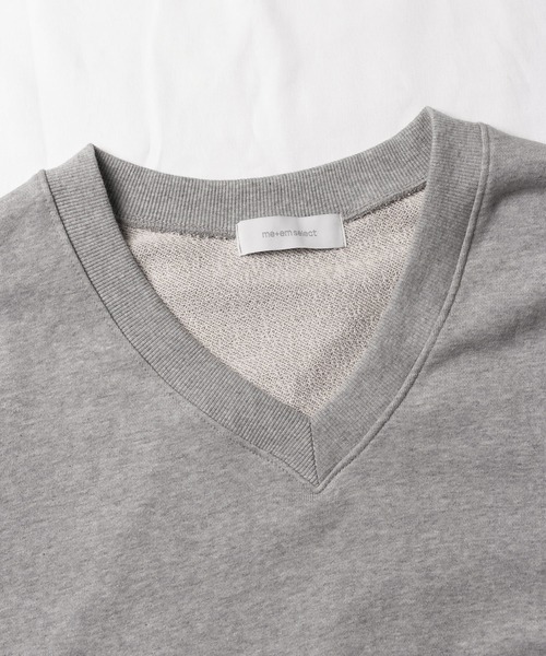 me+em select（ミームセレクト）の「※※コットン裏毛Vネックワイドトレーナー（スウェット・レディース・ブラック/ピンク/グレー/アイボリー・FREE）」の15枚目の写真