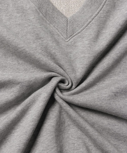 me+em select（ミームセレクト）の「※※コットン裏毛Vネックワイドトレーナー（スウェット・レディース・ブラック/ピンク/グレー/アイボリー・FREE）」の19枚目の写真