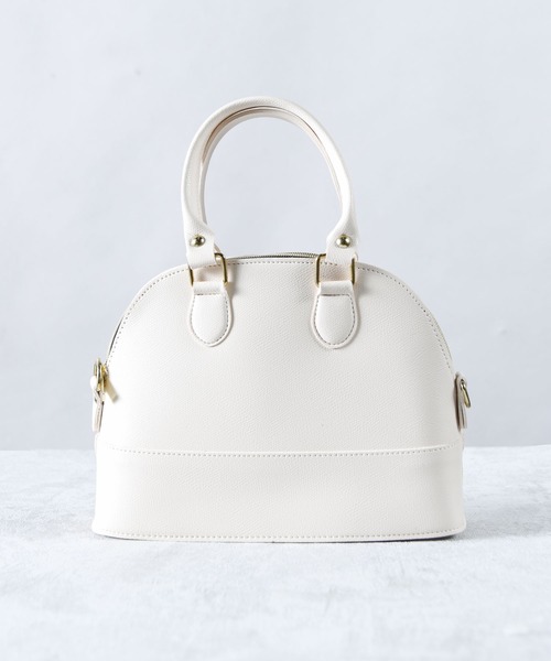 folka（フォルカ）の「【Maison Select メゾンセレクト CAWAII BAG selction カワイイ バッグ セレクション 】型押し/ビーガンレザー/ミニ/ラウンド / カワイイ / ハンドバッグ the Cawaii hundbag（ハンドバッグ・レディース・ブラック/ブラウン/グレー/アイボリー・ONE SIZE）」の7枚目の写真