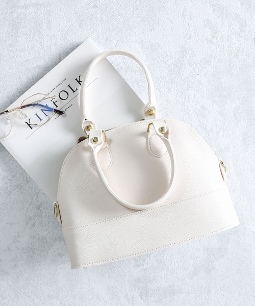 folka（フォルカ）の「【Maison Select メゾンセレクト CAWAII BAG selction カワイイ バッグ セレクション 】型押し/ビーガンレザー/ミニ/ラウンド / カワイイ / ハンドバッグ the Cawaii hundbag（ハンドバッグ・レディース・ブラック/ブラウン/グレー/アイボリー・ONE SIZE）」の17枚目の写真