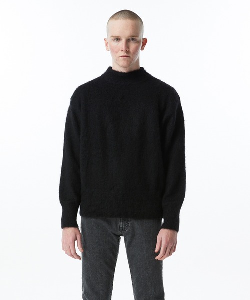 KURO（クロ）の「【KURO】MOHAIR MOCK NECK SWEATER（ニット/セーター・メンズ・ブラック・SMALL/MEDIUM）」の2枚目の写真