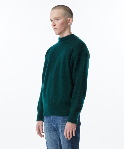 KURO（クロ）の「【KURO】MOHAIR MOCK NECK SWEATER（ニット/セーター・メンズ・ブラック・SMALL/MEDIUM）」の8枚目の写真