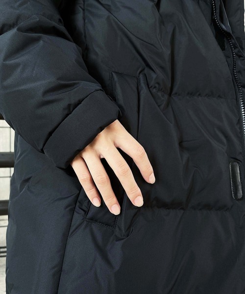 THE NORTH FACE（ザノースフェイス）の「【THE NORTH FACE】(ザ・ノースフェイス）フーデッドロングダウンコート GO FREE DOWN COAT（ダウンジャケット/コート・レディース・ブラック・S/M/L）」の16枚目の写真