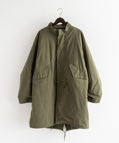 Ressaca（レサーカ）の「【2点セット・3WAY】ビッグシルエット M-65 モッズコート＆中綿キルティングライナーセット（モッズコート・メンズ・オリーブ/カーキ/ブラック・M/L）」の9枚目の写真
