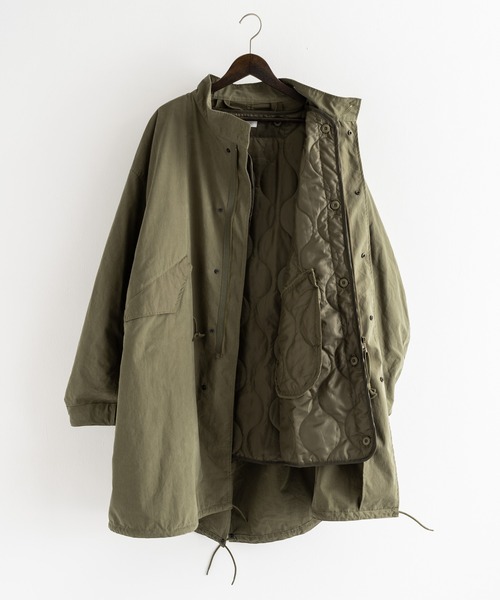 Ressaca（レサーカ）の「【2点セット・3WAY】ビッグシルエット M-65 モッズコート＆中綿キルティングライナーセット（モッズコート・メンズ・オリーブ/カーキ/ブラック・M/L）」の11枚目の写真