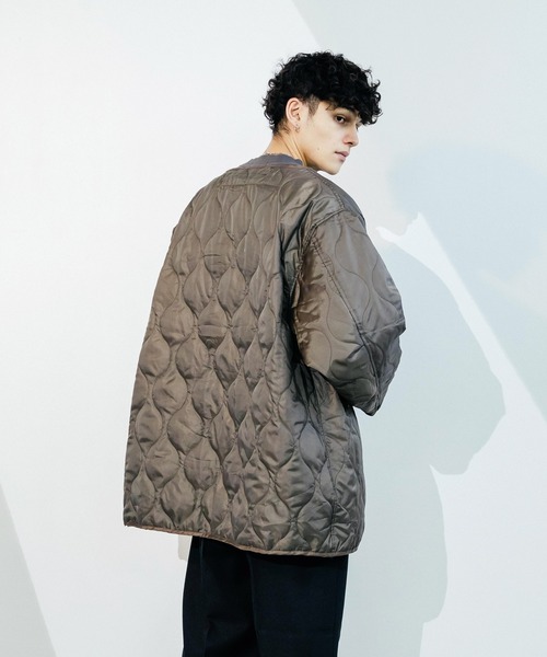 Ressaca（レサーカ）の「【2点セット・3WAY】ビッグシルエット M-65 モッズコート＆中綿キルティングライナーセット（モッズコート・メンズ・オリーブ/カーキ/ブラック・M/L）」の8枚目の写真