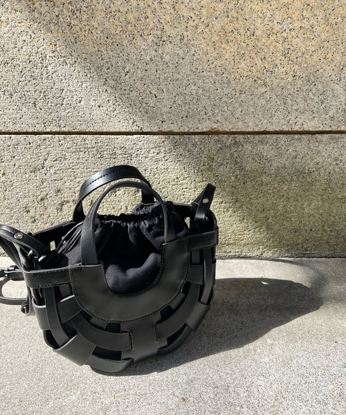 DouDou（ドゥドゥ）の「ハーフムーンメッシュショルダーBAG（ショルダーバッグ・レディース・アイボリー/グリーン/ブラック・FREE）」の13枚目の写真