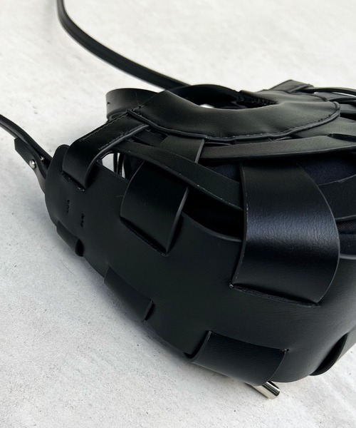 DouDou（ドゥドゥ）の「ハーフムーンメッシュショルダーBAG（ショルダーバッグ・レディース・アイボリー/グリーン/ブラック・FREE）」の18枚目の写真