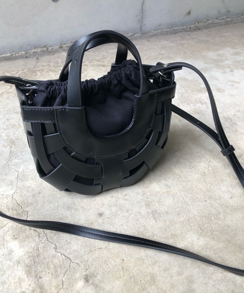 DouDou（ドゥドゥ）の「ハーフムーンメッシュショルダーBAG（ショルダーバッグ・レディース・アイボリー/グリーン/ブラック・FREE）」の14枚目の写真