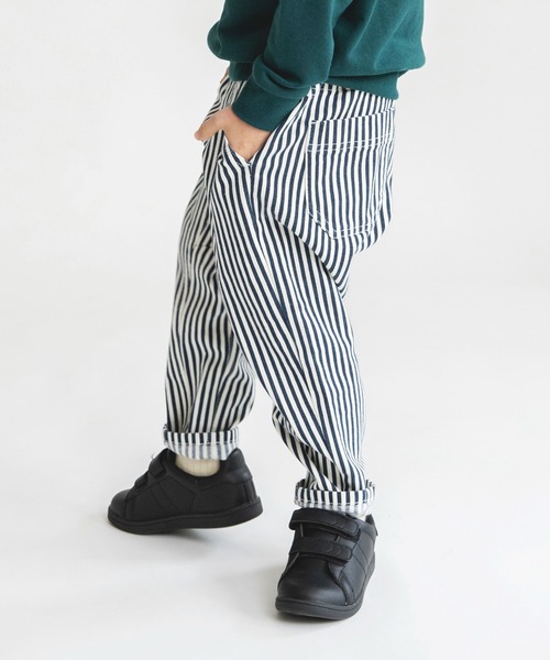 BRANSHES(ブランシェス)の「【あったか】ガーデナーテーパード裏起毛パンツ(その他パンツ・キッズ・オフホワイト/グリーン/ベージュ・110/120/90/130/100/140/150)」の5枚目の写真