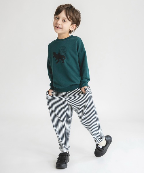 BRANSHES(ブランシェス)の「【あったか】ガーデナーテーパード裏起毛パンツ(その他パンツ・キッズ・オフホワイト/グリーン/ベージュ・110/120/90/130/100/140/150)」の8枚目の写真