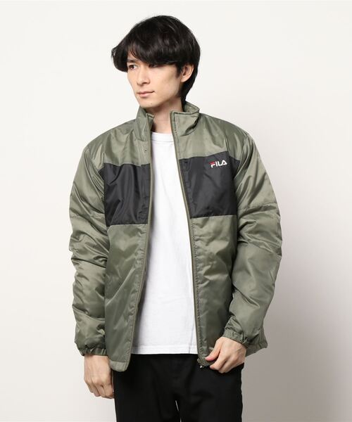 FILA(フィラ)の「【FILA:フィラ】中綿ジャケット(ダウンジャケット/コート・メンズ・ブラック/カーキ/ネイビー/レッド・LARGE/X-LARGE/MEDIUM)」の3枚目の写真