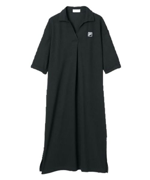 FILA(フィラ)の「<FILA/フィラ>鹿の子ワンピース(ワンピース・レディース・ネイビー/ミント/ブラック/グレー・L/M/LL)」の5枚目の写真