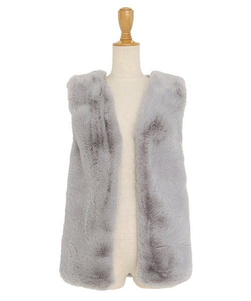 BLUEEAST（ブルーイースト）の「ノーカラーファーベスト（ベスト