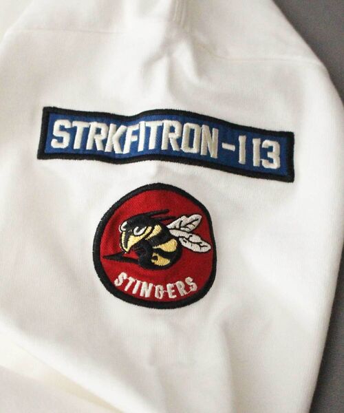 AVIREX（アヴィレックス）の「ネイバル パッチ ロングスリーブ Tシャツ / NAVAL PATCH LONG SLEEVE T-SHIRT / アヴィレックス / AVIREX（Tシャツ/カットソー・メンズ・ホワイト/ネイビー/オレンジ/その他/オリーブ/ネイビー系1/グレー系その他2/その他17・MEDIUM/LARGE/X-LARGE/XX-LARGE/M/XL/2XL/L）」の12枚目の写真