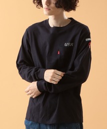 AVIREX | ネイバル パッチ ロングスリーブ Tシャツ / NAVAL PATCH LONG SLEEVE T-SHIRT / アヴィレックス / AVIREX(Tシャツ/カットソー)