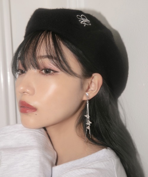 ANDGEEBEE（アンジービー）の「ウールベレー帽（ハンチング/ベレー帽・レディース・ブラック・FREE）」の12枚目の写真