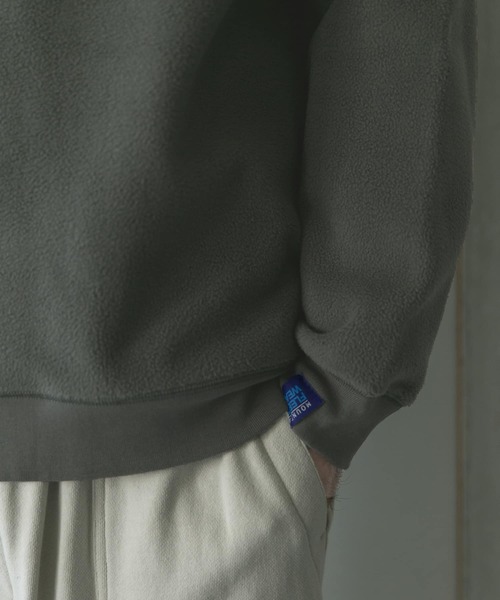 URBAN RESEARCH DOORS（アーバンリサーチドアーズ）の「ダブルフェイスフリースフーディー（パーカー・メンズ・オフホワイト/チャコールグレー・38/40）」の19枚目の写真