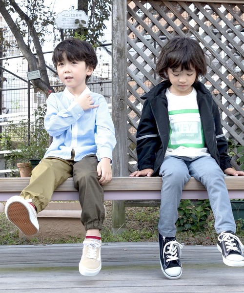 DILASH（ディラッシュ）の「スタンドカラーシャツ（シャツ/ブラウス・キッズ・サックスブルー/オフホワイト/ネイビー・120/90/130/80/140/100/150/110）」の9枚目の写真
