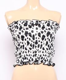 lilLilly | シャーリングベアトップス(チューブトップ)