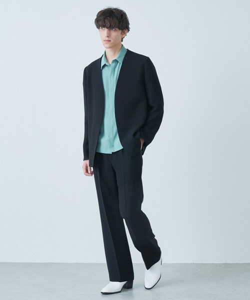 Lui's（ルイス）の「【オリジナルファブリック4×4セットアップシリーズ】 フレアパンツ（スラックス・メンズ・ブラック/グリーン・SMALL/MEDIUM）」の21枚目の写真