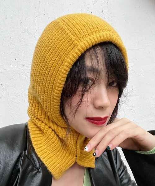 セール】ニットフードウォーマーバラクラバ（ネックウォーマー