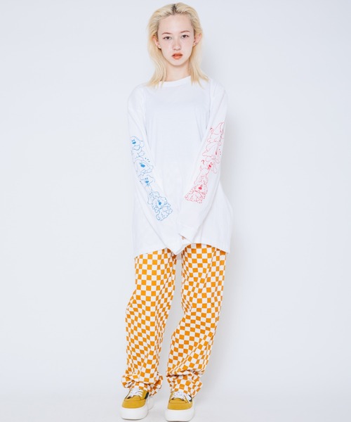 Candy Stripper(キャンディストリッパー)の「CHECKERED EASY パンツ(その他パンツ・レディース・オレンジ/ブラック/ライトグリーン・2)」の21枚目の写真