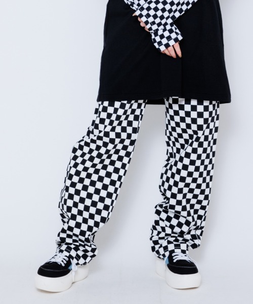 Candy Stripper(キャンディストリッパー)の「CHECKERED EASY パンツ(その他パンツ・レディース・オレンジ/ブラック/ライトグリーン・2)」の10枚目の写真