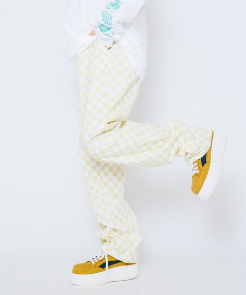 Candy Stripper(キャンディストリッパー)の「CHECKERED EASY パンツ(その他パンツ・レディース・オレンジ/ブラック/ライトグリーン・2)」の12枚目の写真