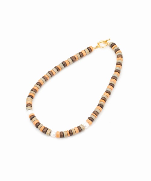 CONTROL FREAK / CTFK（コントロールフリーク）の「CONTROL FREAK(コントロールフリーク)ココビーズネックレス（ネックレス・レディース・グリーン/ブラウン・FREE）」の7枚目の写真