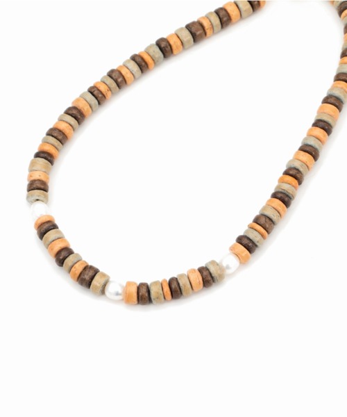 CONTROL FREAK / CTFK（コントロールフリーク）の「CONTROL FREAK(コントロールフリーク)ココビーズネックレス（ネックレス・レディース・グリーン/ブラウン・FREE）」の4枚目の写真